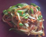 ☆野菜炒めと目玉焼きのトーストサンド☆作り方4写真