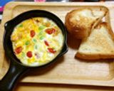 枝豆とトマトのフリッタータ　お弁当　簡単作り方9写真