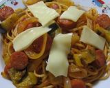 ナスとチーズのナポリタン作り方7写真