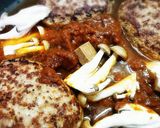 野菜も一緒にたっぷり❤煮込みハンバーグ❤作り方5写真