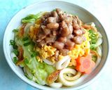 ✿春キャベツ入～ぶっかけ納豆卵カレー蕎麦作り方14写真