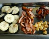 アヒージョで茄子のオイルパスタ作り方1写真