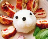 ささみカツキーマカレーのライオンプレート作り方14写真