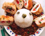 ささみのトマトチーズカツのせキーマカレー作り方18写真