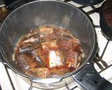 圧力鍋で骨まで旨いサンマのおろし梅干煮作り方3写真