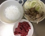 すき焼き風☆つゆだくで食べたい牛肉！作り方1写真