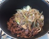 すき焼き風☆つゆだくで食べたい牛肉！作り方5写真