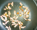 水菜とベーコンの炒めもの作り方1写真