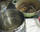 昨日のカレーとあたただしで旨カレーうどん作り方1写真