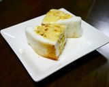 簡単！大麦卵サラダのはんぺんサンド作り方3写真