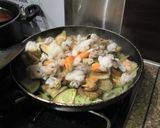 シーフードｍｉｘのトマトソーススパ作り方3写真