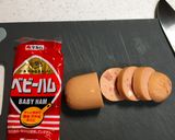 ベビーハムの＊パン粉焼き作り方1写真