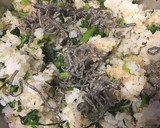 大根葉としらすのごま風味混ぜご飯作り方4写真