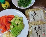 さっぱりうまい♫大磯屋レモン風味焼そば作り方1写真