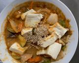 お一人様クリーム味噌キムチ味豆腐野菜炒め作り方24写真