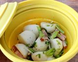 レンジで!かぶとベーコンのバジル風味作り方3写真