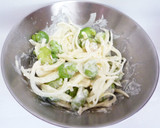 揚げ焼きで簡単　そら豆のかき揚げ作り方4写真