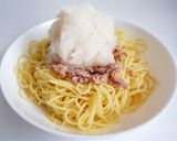 ツナと大根おろしと梅肉の冷製和風パスタ作り方4写真
