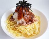 ツナと大根おろしと梅肉の冷製和風パスタ作り方5写真