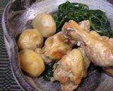 手羽元・栗・切り昆布の煮物作り方4写真