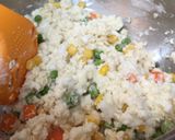 ミックス野菜とハンペン豆腐のレンジ蒸し作り方2写真