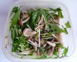 水菜としめじの和風塩だれサラダ作り方3写真