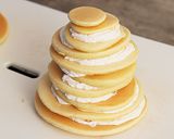 HMで　クリスマスパンケーキツリー作り方4写真