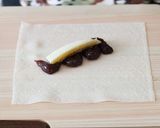 焼き春巻きスイーツ　あんこ＆バナナ作り方1写真