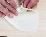 焼き春巻きスイーツ　あんこ＆バナナ作り方3写真