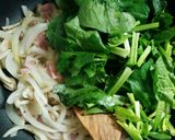 ほうれん草とベーコンのクリームパスタ作り方3写真