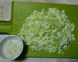 1～2人分☆簡単明太もちチーズもんじゃ作り方2写真