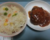 洋風煮込みハンバーグ　スパゲッティ添え作り方9写真