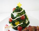 ブロッコリーで作る簡単クリスマスツリー作り方7写真