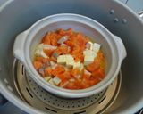 漢方医お勧め薬膳！三文魚豆腐蒸蛋作り方4写真