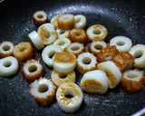 速攻一品！竹輪の青のりおかか(鰹節)炒め作り方1写真