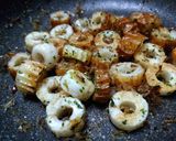 速攻一品！竹輪の青のりおかか(鰹節)炒め作り方2写真
