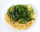 納豆と梅肉と大葉のさっぱりパスタ作り方6写真