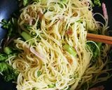 ブロッコリーとゆず胡椒のパスタ作り方5写真