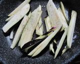 ナスとほうれん草のケチャマヨ炒め作り方2写真