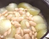 手羽と白インゲンと小さい玉ねぎの白い煮物作り方5写真
