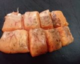 旬★遊び心【生タラコのフラワー味噌汁】♪作り方1写真