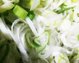食感楽しむ根深ねぎのクリームスープ作り方2写真