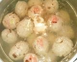 生姜がおいしい!肉団子の白菜スープ♪作り方5写真