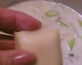 白菜とカニカマの中華風ミルクスープ＊作り方5写真