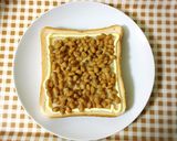 簡単☆納豆トースト作り方2写真