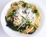 ほうれん草とパルメザンチーズのパスタ作り方4写真
