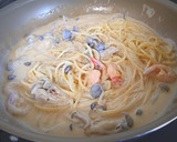 とろ～り♡海老ときのこのクリームパスタ♪作り方6写真