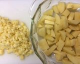 お魚ソーセージ入りハッシュドポテト作り方1写真
