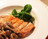 チキンステーキ☆ブルーチーズキノコソース作り方6写真