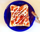 絶品！簡単こくうまキムチーズトースト♪作り方2写真